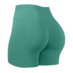 Scrunch Butt Running Pantalones cortos para mujer Ropa de gimnasio Ropa deportiva Entrenamiento Fitness Ropa deportiva Cintura alta Pantalones cortos con bolsillo para teléfono para mujer - Product Image 6