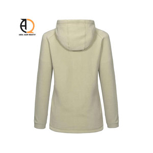 Sudadera con capucha Jersey de mujer con diseño de cremallera completa Sudaderas con capucha sólidas para mujer Ropa informal de punto para mujer - Product Image 4