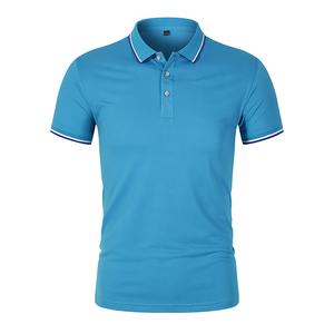 Men's <b>Polo</b> Short Sleeved T-<b>Shirts</b> Spring Summer Solid Color Lapel Clothing <b>Blue</b> Orange and Other Colors to Choose - Product Image 4