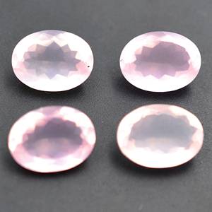Piedra de corte facetado ovalada de cuarzo rosa de gran venta, piedra preciosa de cuarzo rosa Natural calibrada para joyería de moda, precios de fábrica - Product Image 2