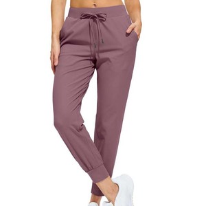 Women's Winter Sportswear Casual Mid Drawstring Elastic Waist <b>Jogger</b> Sweatpants Breathable Eco-Friendly <b>Polyester</b>/Cotton 220Gsm - Product Image 1