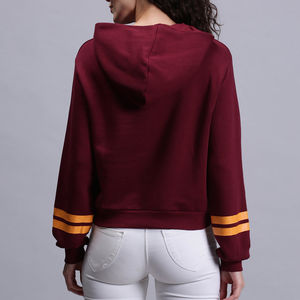 Venta directa de fábrica Sudaderas con capucha para mujer Nueva llegada Ropa al aire libre Sudaderas con capucha Color liso Material de algodón transpirable Sudaderas con capucha para mujer - Product Image 2