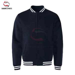 Chaquetas de Béisbol Vintage Personalizadas con MOQ Bajo para Hombre, Chaqueta Varsity de Cuero Bordada con Logotipo, Chaqueta Varsity al por Mayor - Product Image 2