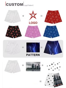 Pantalones cortos de malla de poliéster 100% de alta calidad para hombres Diseño de logotipo personalizado Estilo de fitness sólido OEM Gimnasio Deporte Sudor Logotipo impreso - Product Image 4