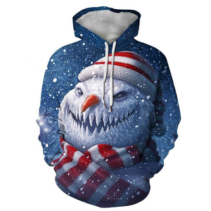 Série de Noël personnalité créative photo pull impression 3D lâche et confortable sport et loisirs tendance mode sweat à capuche - Product Image 5