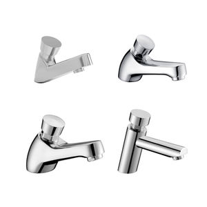 Grifo de Agua para Baño, Grifo de Lavabo con Cierre Automático y Retardo, Grifos para Lavabo para Uso en Hoteles y Restaurantes - Product Image 5