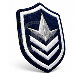 Écussons brodés personnalisés durables pour uniformes de régiment, emblèmes détaillés en fil, à coudre, en polyester, pour décoration de chapeaux - Product Image 4