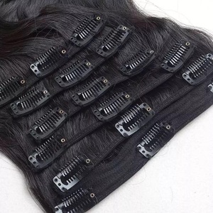 Haute Qualité 100% Remy Sans Couture Clip-Ins Double Dessiné Vietnamien Cheveux Humains Vague Naturelle Vierge Cheveux Bundle Armure Cheveux 100g - Product Image 5