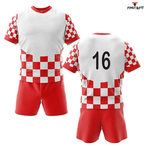 Conjuntos de uniformes de rugby personalizados de alta calidad Jersey 100% poliéster sublimación impresa de talla grande servicio OEM - Product Image 5