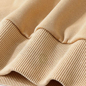 Sudadera extragrande de manga larga con cuello redondo para hombre Ropa de invierno en poliéster/algodón Material teñido liso - Product Image 5