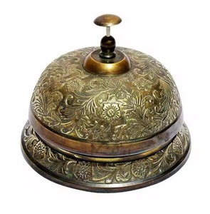 Campana de Mesa de Latón para Decoración del Hogar y Uso en Oficina, Campana de Escritorio de Latón, Campana de Llamada para Mesa de Oficina, Campana de Llamada para Mostrador de Hotel - Product Image 4