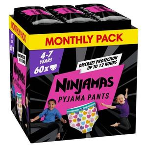 Todos los tamaños disponibles para pantalones de dormir Pampers Ninjamas suaves y transpirables para niños mayores, suministro al por mayor. - Product Image 3