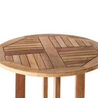 Table de bar en teck pour restaurant, hôtel, villa, resort, café, mobilier commercial pour l'hôtellerie