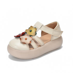 Sandalias de cuero para mujer, tipo chanclas, para verano, playa, casuales, cómodas, unisex, sandalias de cuero para exteriores. - Product Image 4