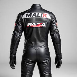 Combinaisons en cuir de moto de conception personnalisée | Votre marque de logo | Deux pièces | Rue et piste | Fabricant OEM/ODM - Product Image 2