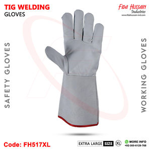 Gants en cuir de chèvre non doublés Durabilité Dextérité Abrasions Résistant aux crevaisons Tig Soudage Travail Gants de sécurité Aile Pouce - Product Image 3