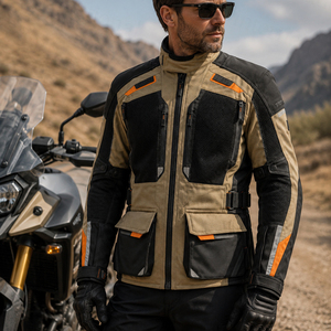 Veste de moto en Cordura, doublée de coton matelassé, imperméable, coupe-vent, tout-terrain, motocross, hiver - Product Image 5
