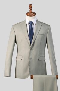Veste de costume de mariage pour marié, blazer pour hommes d'honneur, couleur unie, coupe ajustée - Product Image 4