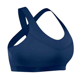 Sujetador deportivo de alto soporte para mujer al por mayor, sujetador deportivo cómodo color nude para yoga con tirantes dobles - Product Image 3