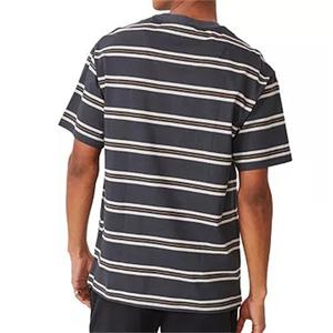 Vêtements pour hommes tendance en gros - T-shirts surdimensionnés en coton 100% 275g, traitement de décoloration par broderie, impression personnalisée - Product Image 3