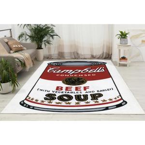 Tapis imprimé fantaisie pour espace de vie moderne et cuisine, tapis gobelin - Product Image 1