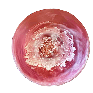 Meilleur prix Bols en résine de taille personnalisée Bols de fête en bois et résine rose Fabriqués en Inde par saniya handicraft - Product Image 1