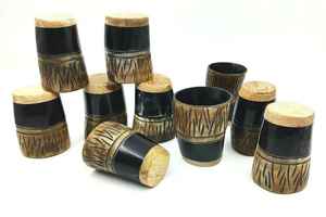 Verre à liqueur en agate naturelle artisanale de conception antique, technique sculptée de qualité d'exportation pour boire de l'agate d'ours d'Inde - Product Image 1