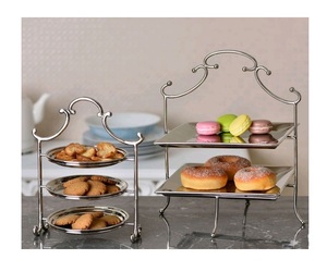 Support à gâteau en aluminium polyvalent qui améliore la présentation des gâteaux pour les mariages, les anniversaires, les boulangeries et la pâtisserie domestique - Product Image 2