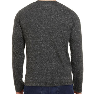 เสื้อยืดแขนยาวสำหรับผู้ชายเสื้อยืดสำหรับออกกำลังกายคอกลมระบายอากาศและทนทานออกแบบโลโก้ได้ตามต้องการ - Product Image 2