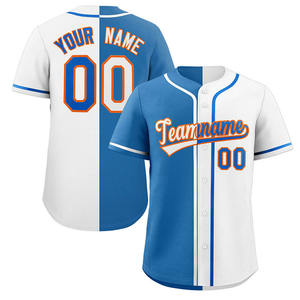 2025 camiseta de béisbol personalizada con cuello en V para hombres, ropa deportiva para jóvenes, camisetas con botones completos, camisetas transpirables de talla grande, softbol en blanco para conjuntos - Product Image 4