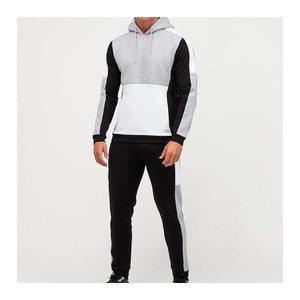 Traje de chándal de algodón con cuello redondo Ropa deportiva Chándales Hombres Mujeres Jersey negro Chándales Último producto Chándales personalizados - Product Image 1