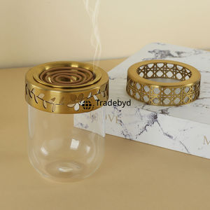 Tradebyd Metal Bakhoor quemador elegante soporte decorativo de incienso para oficina en casa y regalo - Product Image 3