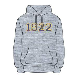 Année de fondation 1922 Sigma Gamma Rho Gris Pull à capuche Mélange de coton de qualité supérieure SGRho Sororité grecque Divine Nine HBCU Apparel - Product Image 2