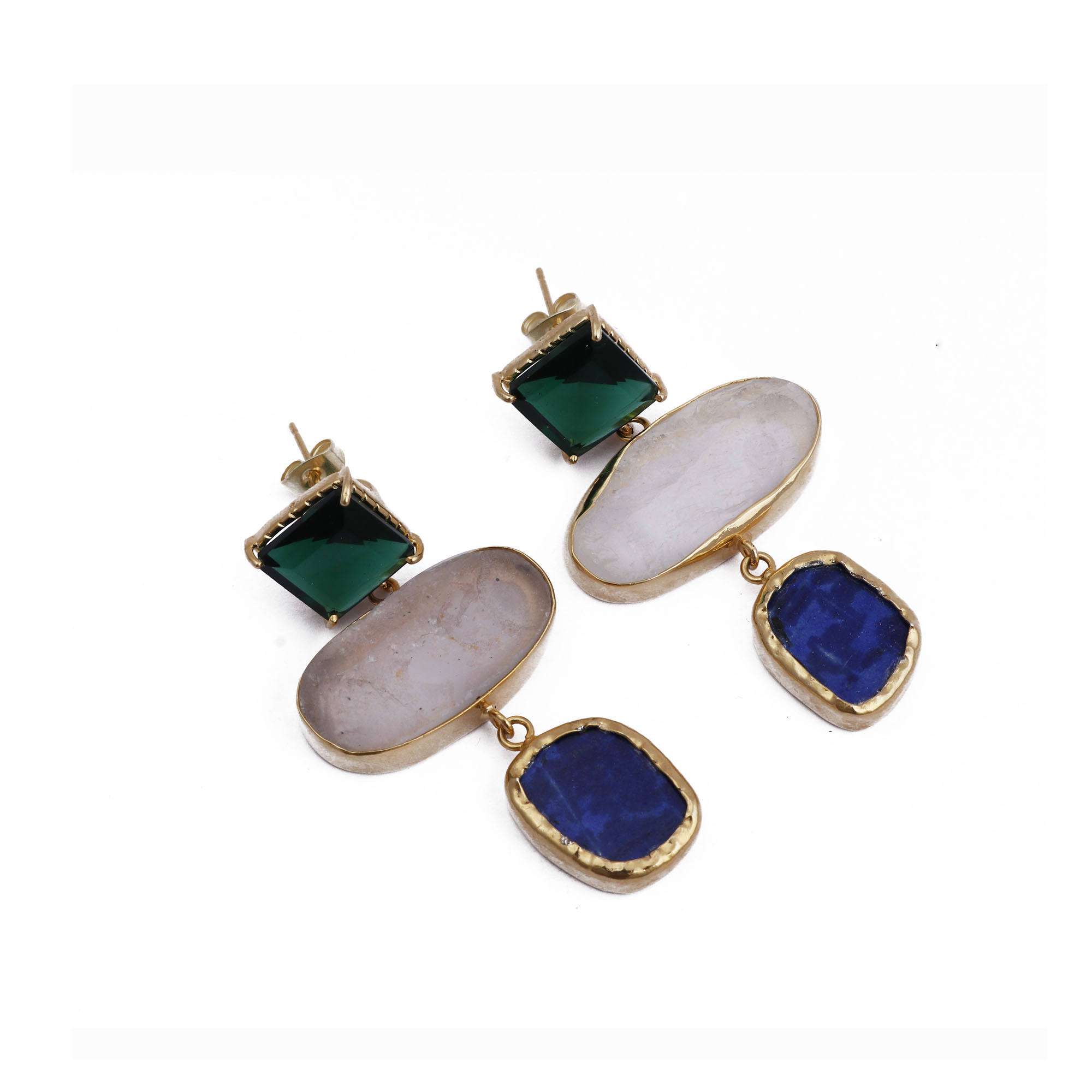 Rainbow Moonstone, Sapphire, Emerald Hydro Quartz