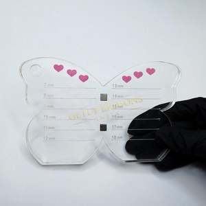 Última Novedad: Placa Magnética de Acrílico Blanco Sostenible Personalizada con Diseño de Mariposa para Pinzas de Extensión de Pestañas. Placas Personalizadas Disponibles. - Product Image 4