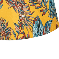 Collection Été 2025 – T-shirt Aloha Hawaïen en Coton Éponge 100% Fabriqué au Pakistan pour Hommes – Conception OEM Personnalisée – Décontracté, Plage, Boutonné