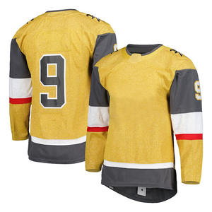 Vente chaude réversible 100% polyester maillot de hockey sur glace personnalisable uniforme d'équipe avec numéro broderie OEM Service inclus - Product Image 5