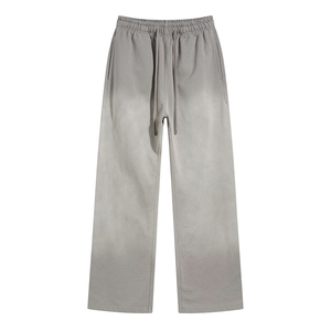 Breathable Thick Joggers Men <b>Women</b> Washed Distressed Spray Dyeing Gradual <b>Sweatpants</b> Retro Loose Casual Fleece Trousers - Product Image 4