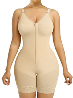 Body Shaper Zipper Nylon Tissu en maille dure Maille épaisse Version renforcée Body Suit