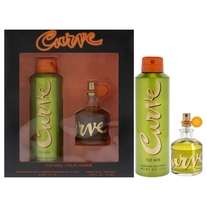 Curva da Liz Claiborne per gli uomini 2 pezzi regalo 2.5oz acqua Spray e 6 once deodorante Spray per il corpo Premium profumo regalo Set regalo - Product Image 1