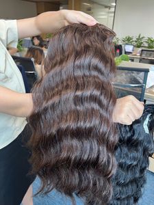 Vente en gros de clips de vendeurs de cheveux péruviens bruts à Double dessin-naturel ondulé - Product Image 5