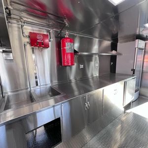 Camion de restauration rapide motorisé de 4 m en fibre de verre/aluminium entièrement équipé, remorque de camion de restauration personnalisée avec équipement de cuisine complet - Product Image 3