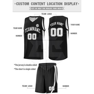 Venta al por mayor de servicio OEM uniformes de baloncesto reversibles para la venta al por mayor mejor precio uniforme de baloncesto Reversible - Product Image 4