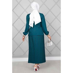 Ensemble hijab à ceinture latérale, 2 pièces, essence - Product Image 2