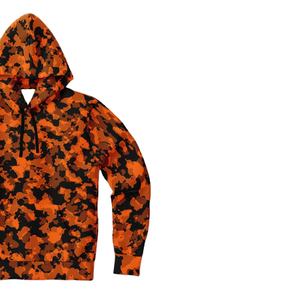 เสื้อฮู้ดดี้แบบกำหนดเอง ผลิตจำนวนน้อยได้ รับผลิตตามแบบ (OEM) สำหรับล่าสัตว์ เสื้อผ้ากลางแจ้งลายพราง เสื้อฮู้ดดี้บุขนแกะสำหรับฤดูหนาว มีกระเป๋าจิงโจ้ ปักลาย เสื้อแจ็คเก็ตบางเบา - Product Image 3