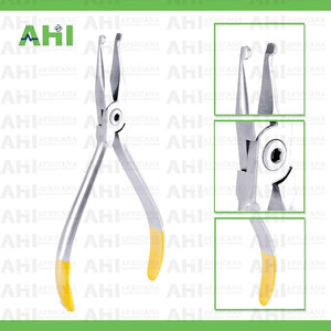 Alicates de Ortodoncia AHI con Punta de Rejilla, Instrumento de Acero Inoxidable, Mango Plateado, Rectos, Manuales, Calidad Premium - Product Image 5