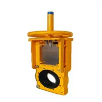 Vanne à opercule industrielle pour boues en fonte ductile et acier inoxydable, manuelle, type Wafer, pour eau, DN50-DN500, application générale