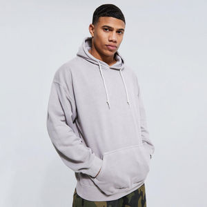 Sudadera con capucha Vintage 3XL para hombre, sudadera de lana de algodón de rizo francés de gran tamaño con estampado lavado ácido, ropa de calle personalizable, corte 100% algodón - Product Image 2