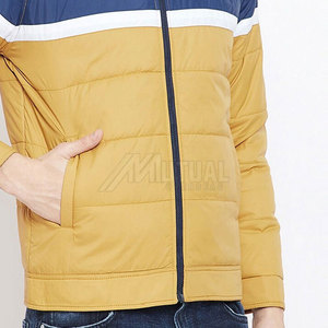 Chaqueta acolchada de diseño personalizado para hombre, chaqueta acolchada con cuello levantado, chaqueta acolchada al por mayor al mejor precio - Product Image 6