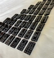 Ensemble de domino en corne de buffle de haute qualité ensemble de 28 pièces jeux de société d'intérieur pour enfants et adultes de tous les âges avec taille personnalisée à bas prix